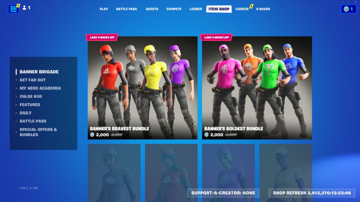 new fortnite item shop