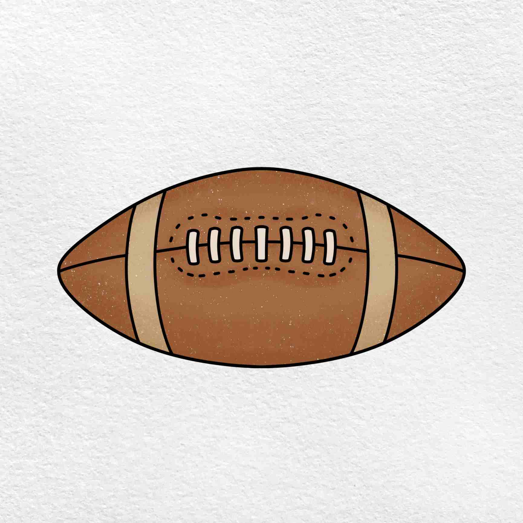 simple football drawing