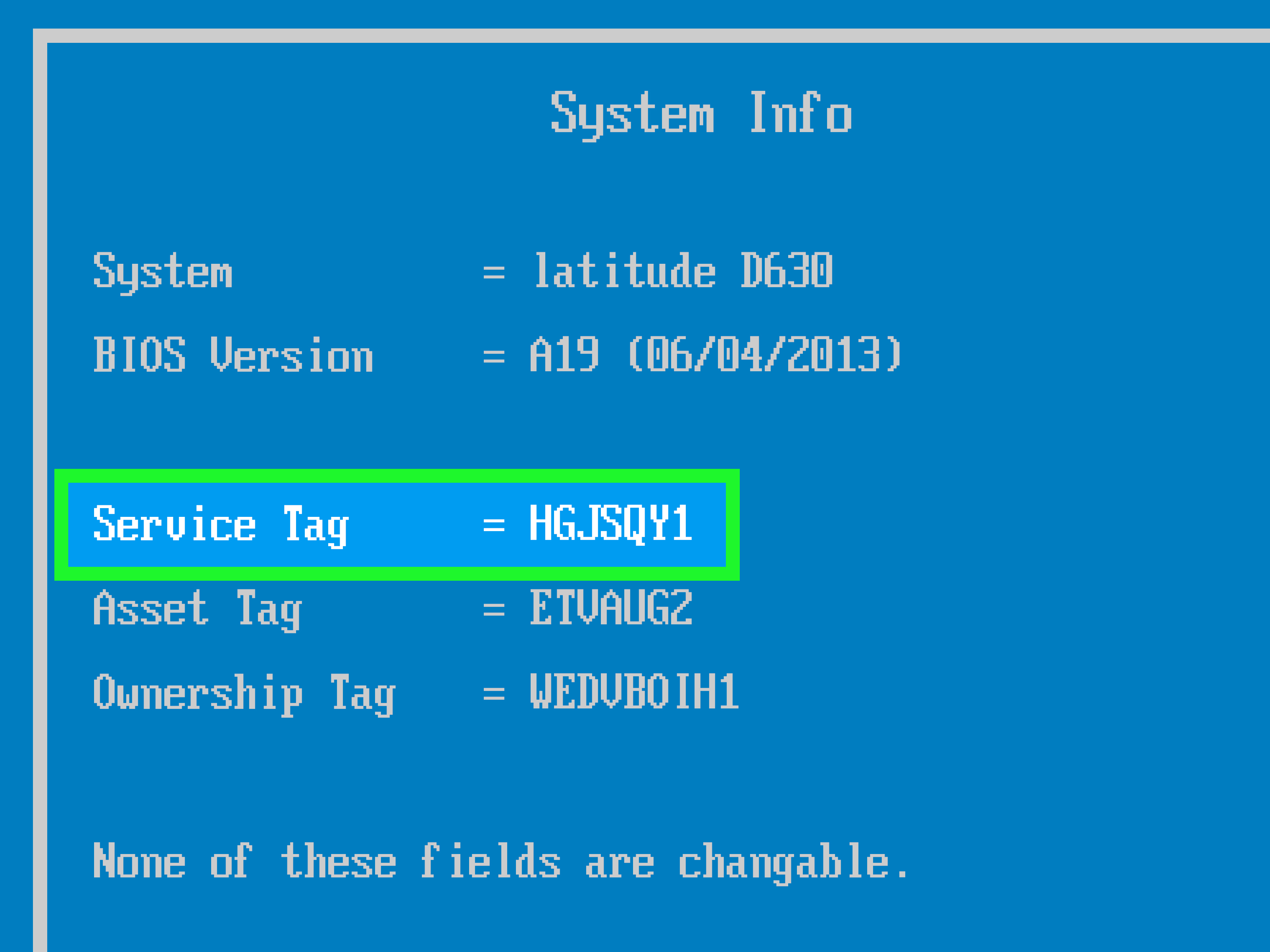 service tag dell