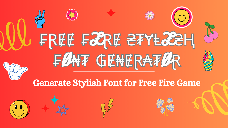 free fire stylish font