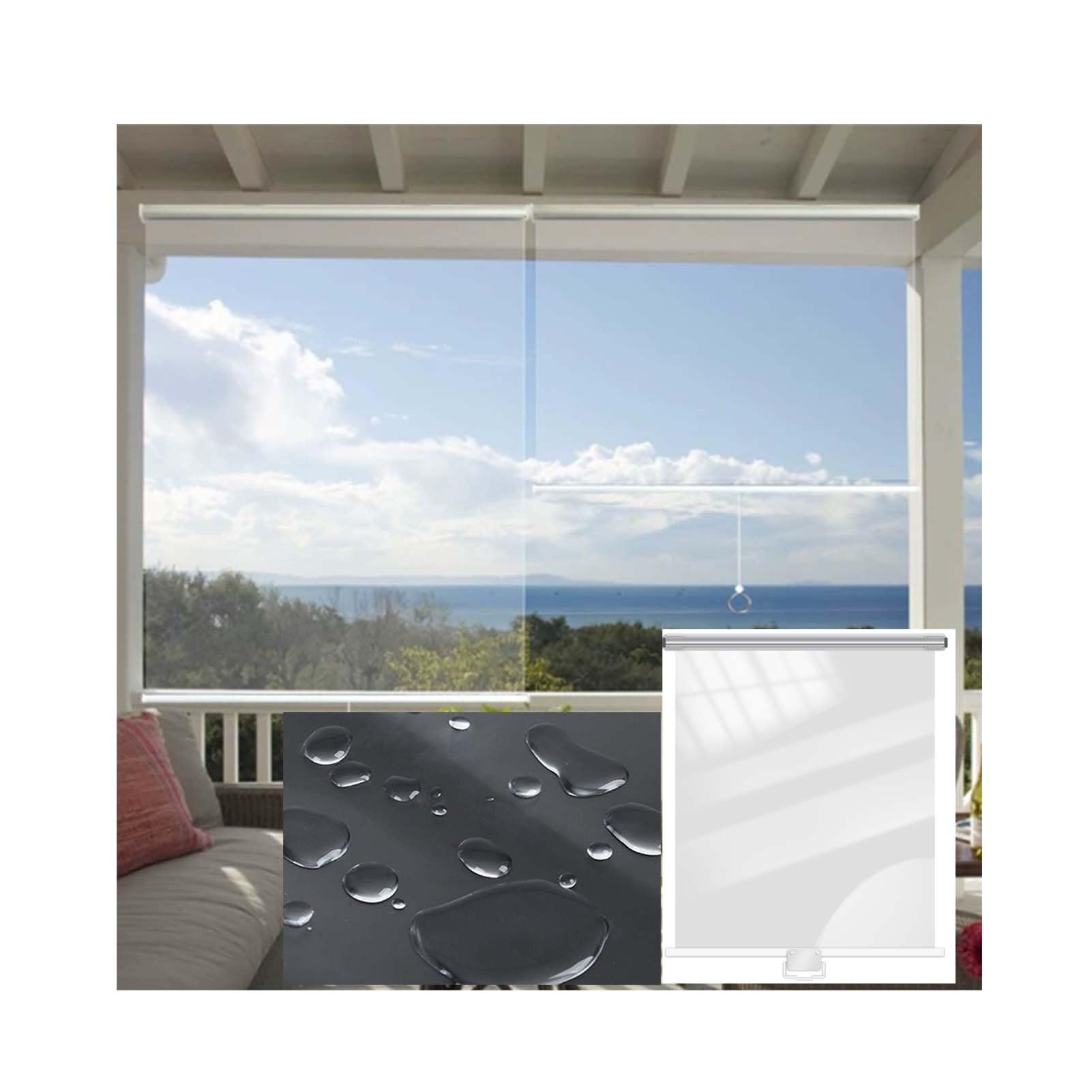 clear vinyl roller shades