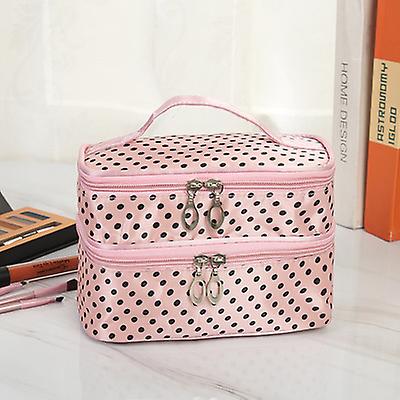 polka dot makeup bag