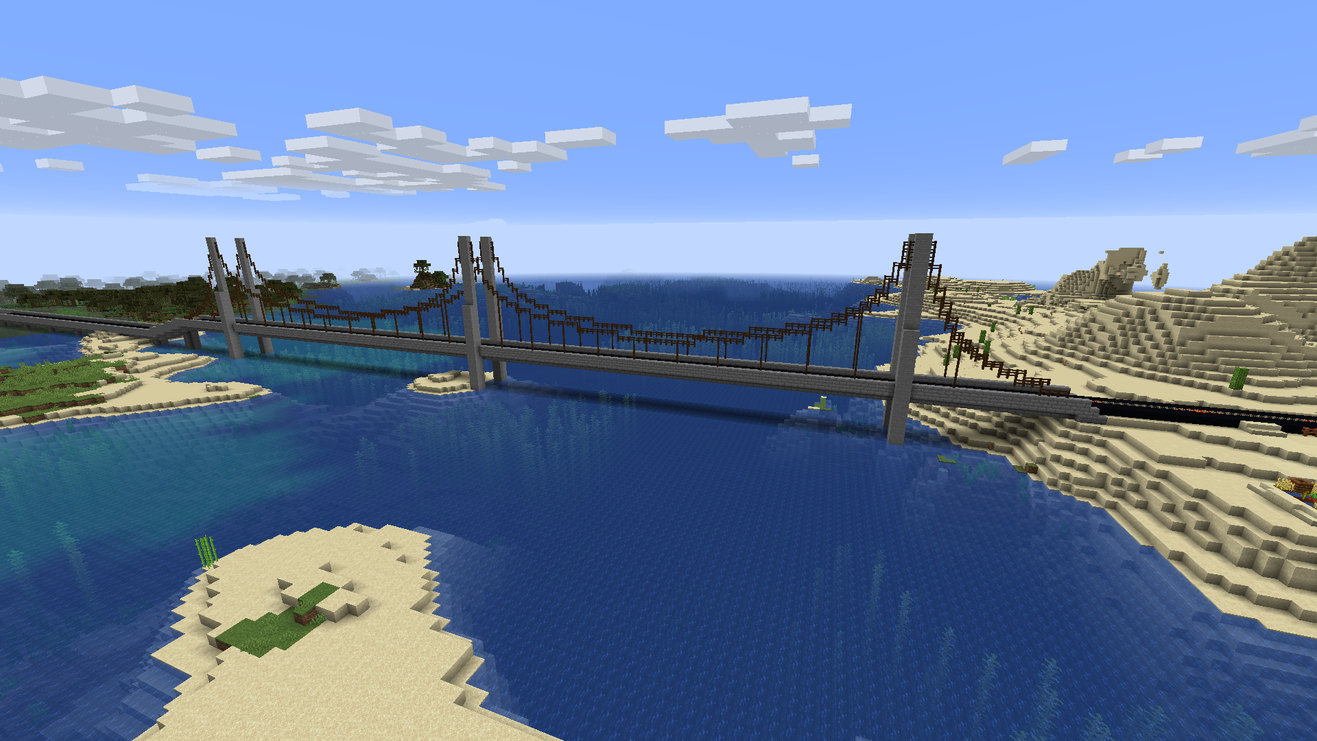 minecraft suspension bridge