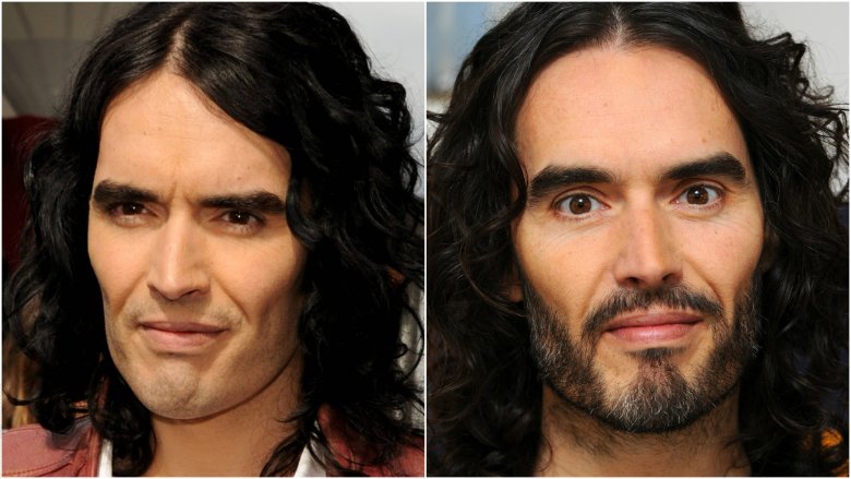 russell brand without facial hair