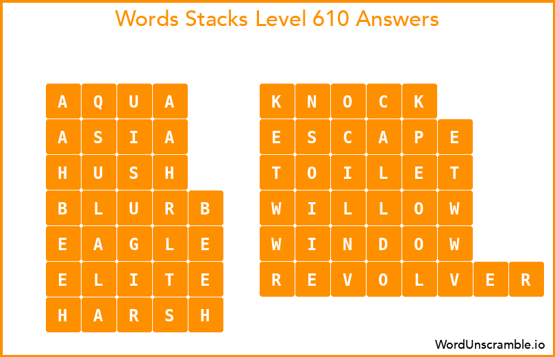 wordscapes puzzle 610