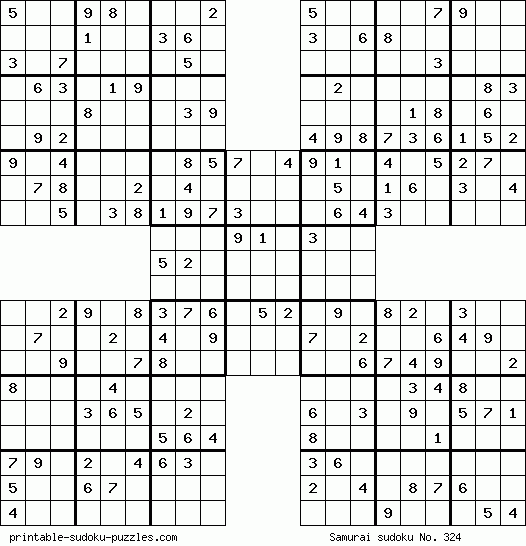 samurai sudoku