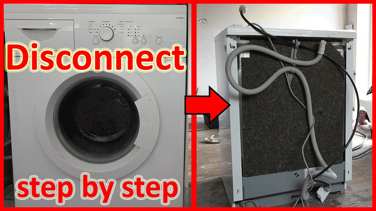 how to disconnect a washing machine