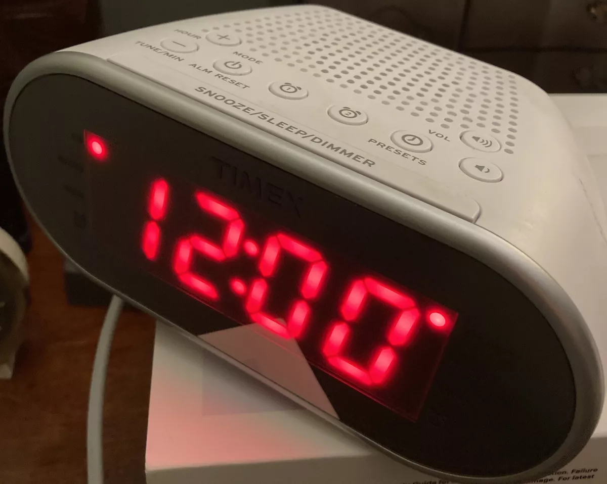 timex am fm dual alarm clock radio