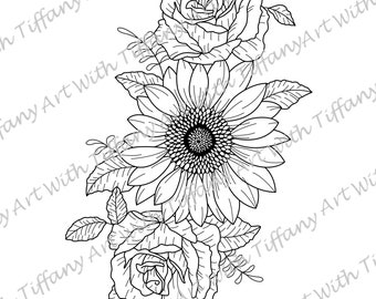 tattoo flower stencils