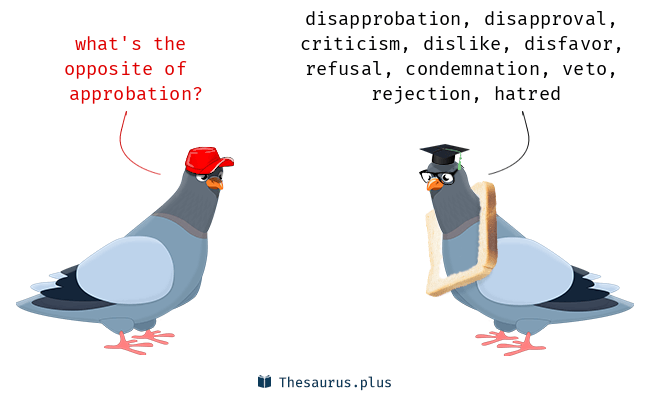 antonym of approbation