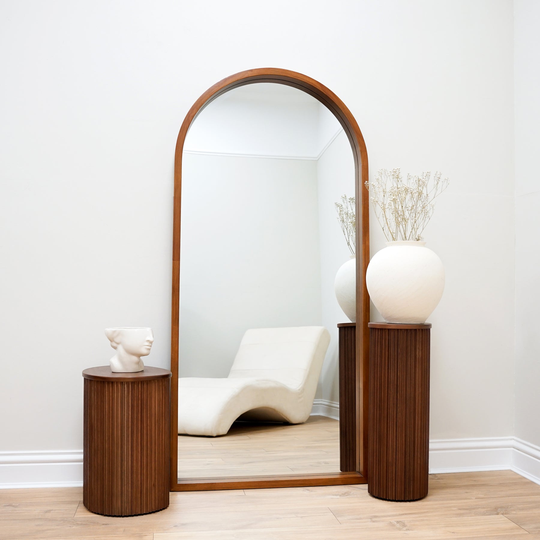 wood full length mirror