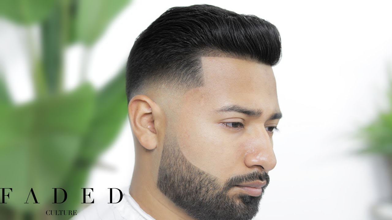 fade pompadour haircut