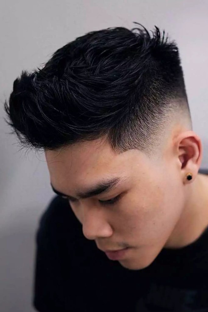 faded haircut asian