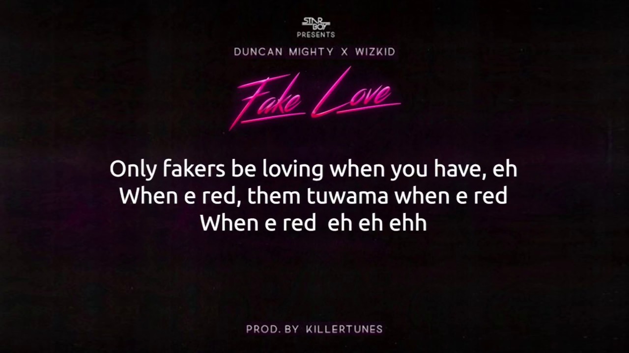 fake love lyrics starboy