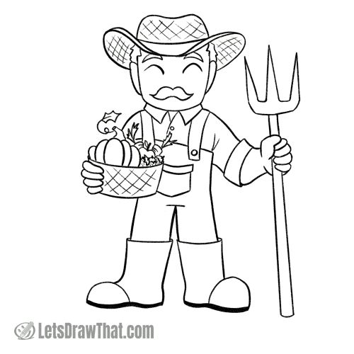 farmer images for drawing