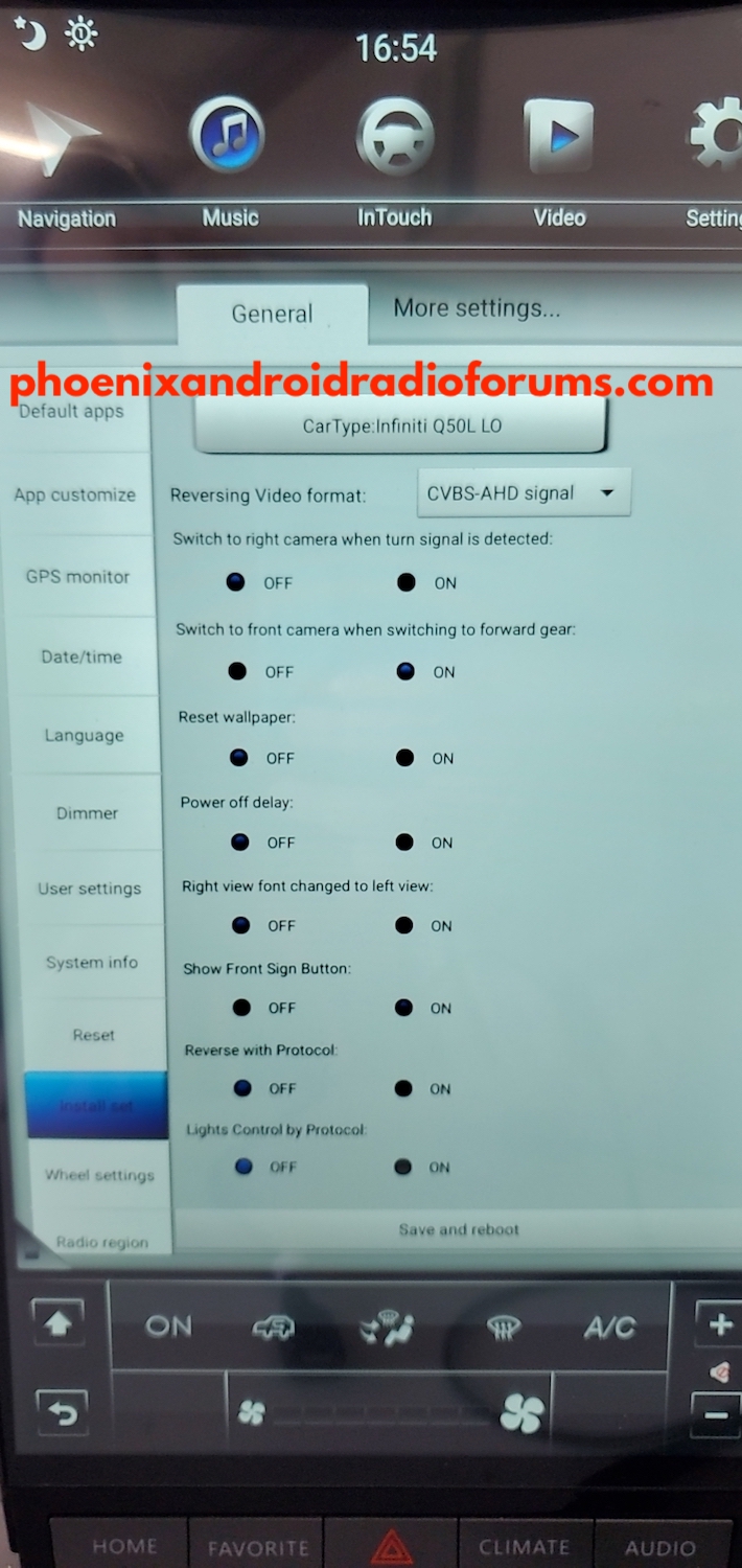 px6 factory settings password