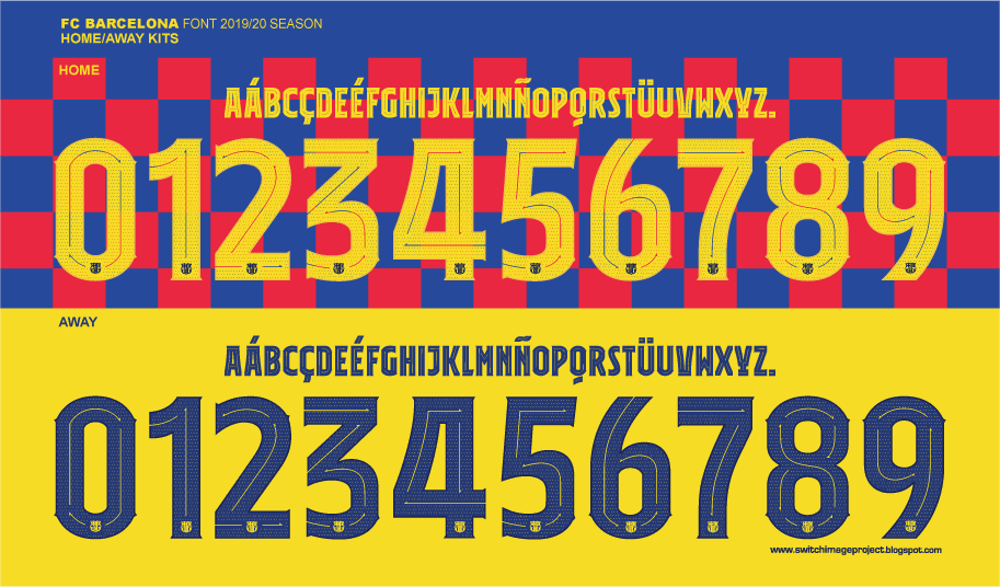 fc barcelona font 2019 free download