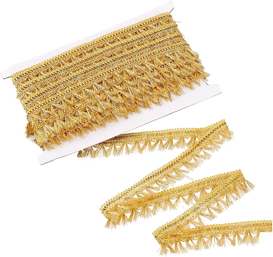 gold fringe lace