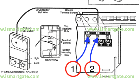 craftsman garage door opener sensor wiring diagram