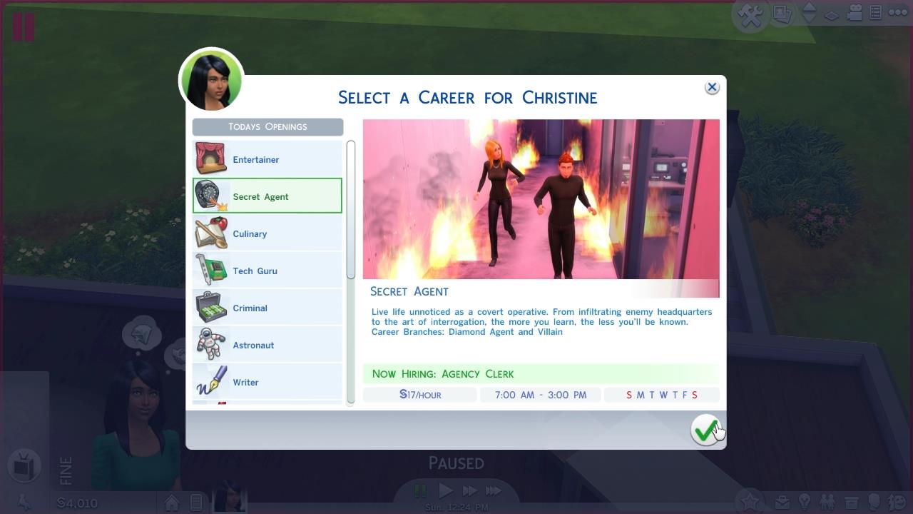 jobs on the sims 4