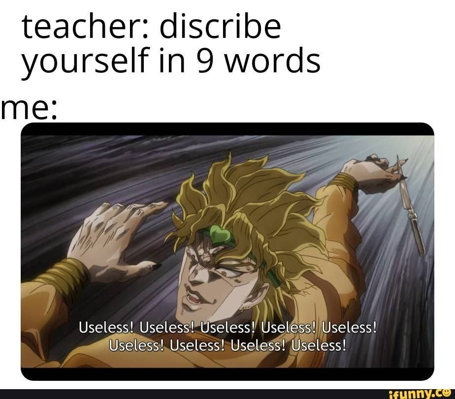 jojo useless meme