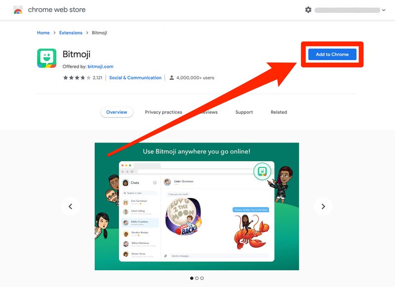 bitmoji extension