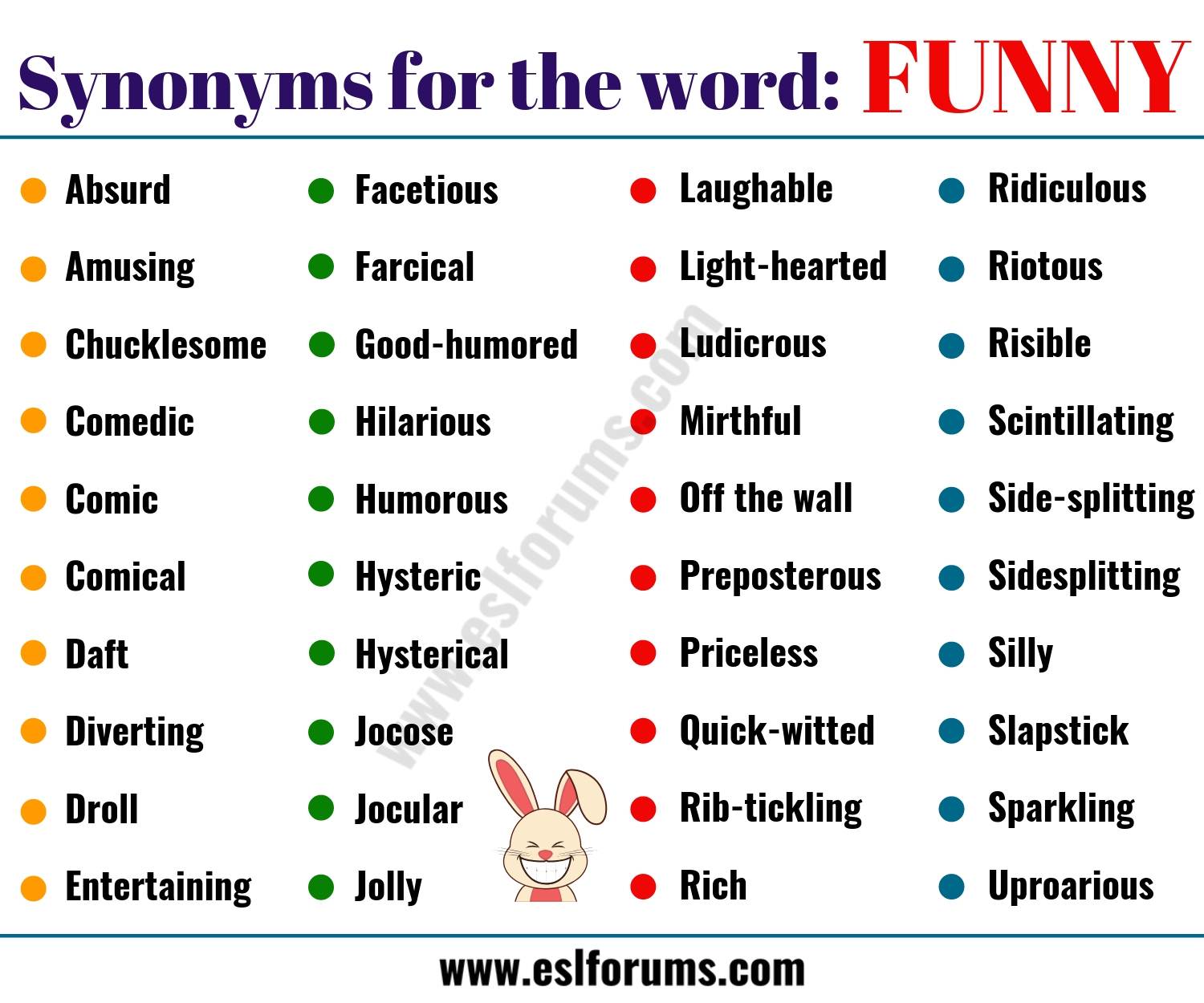 synonyms of funny in english