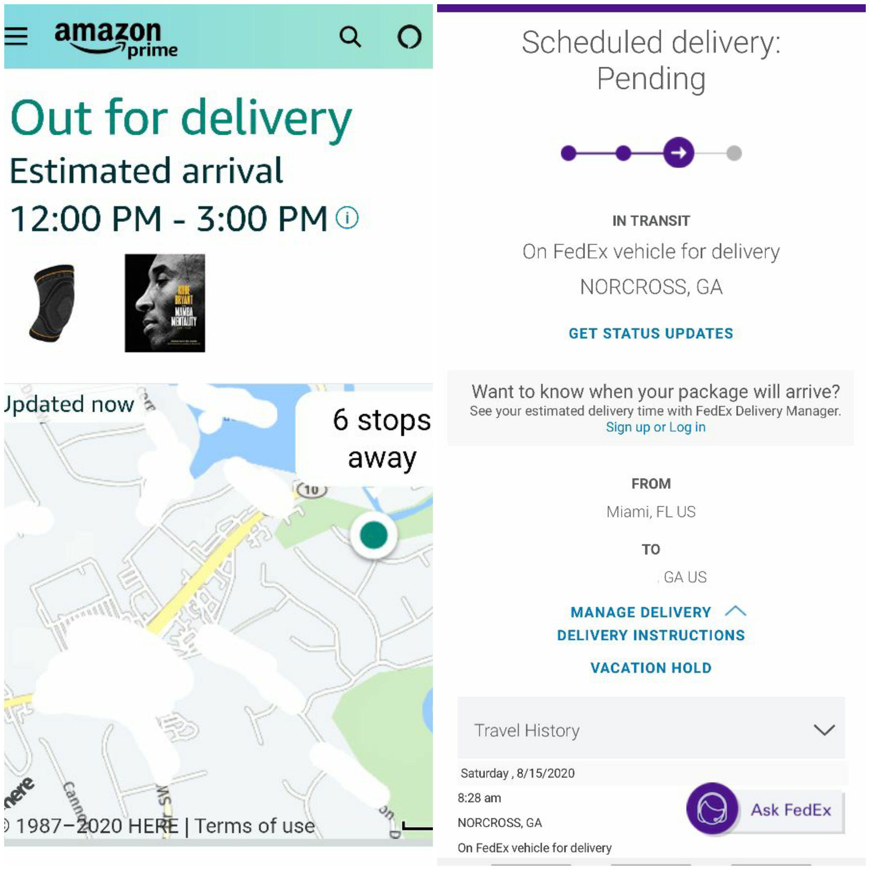 fedex amazon tracking