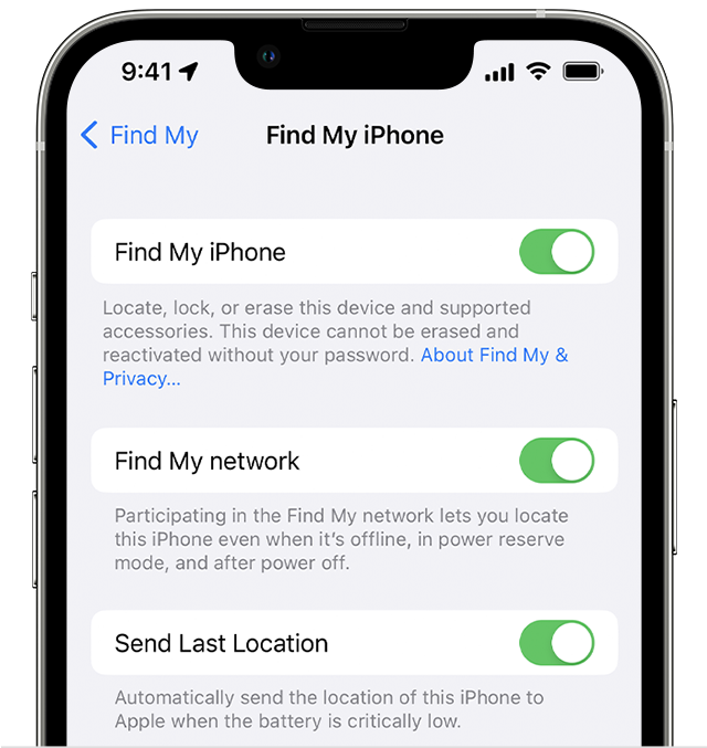 how to add a phone to find my iphone