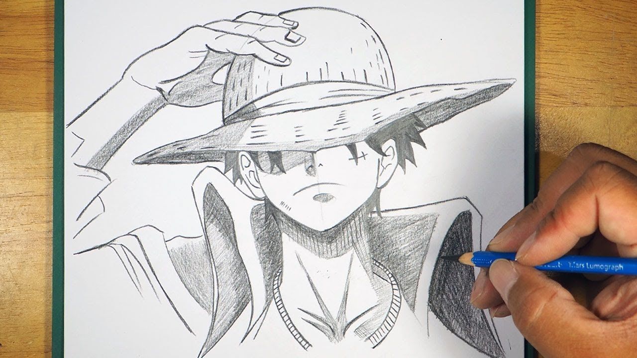 how to draw luffy