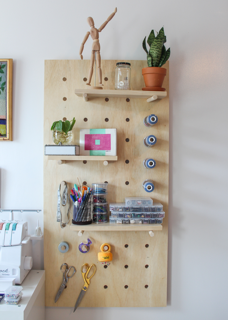 wood pegboard