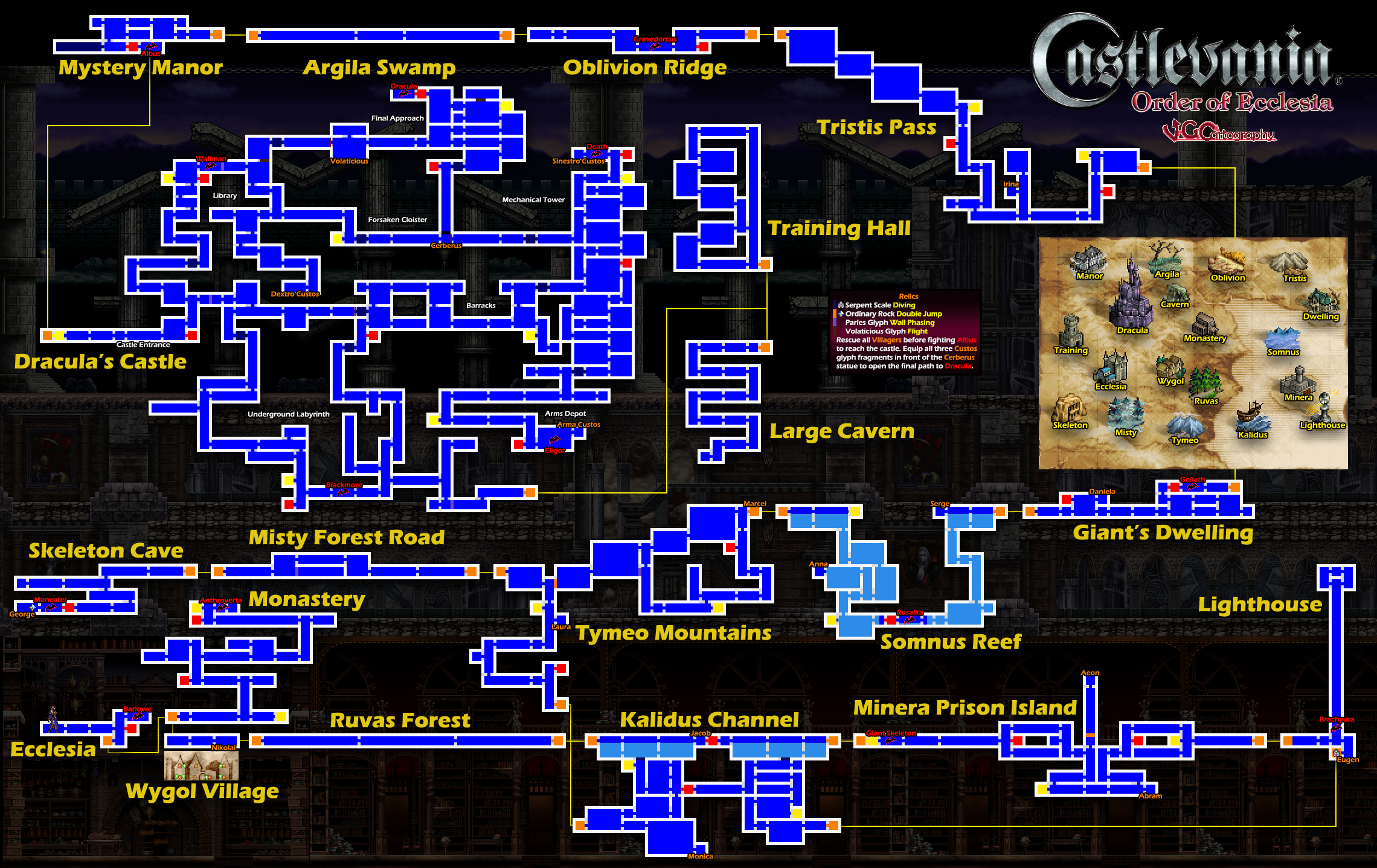 castlevania order of ecclesia map