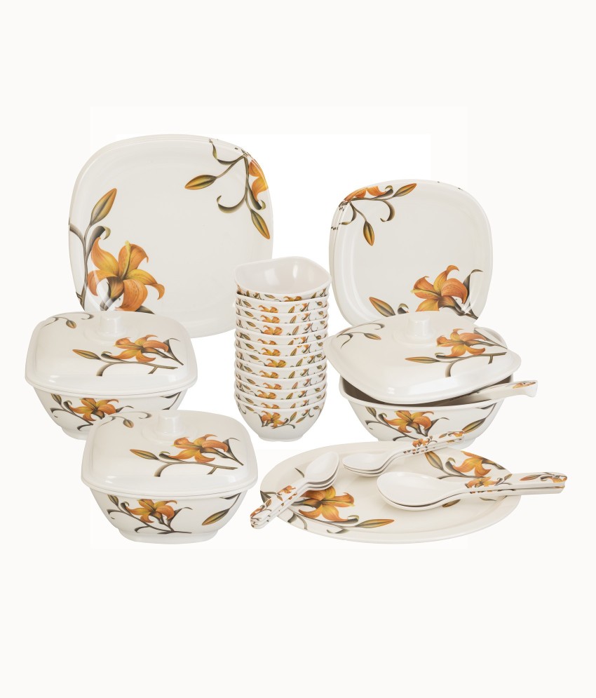 fiber dinner set flipkart