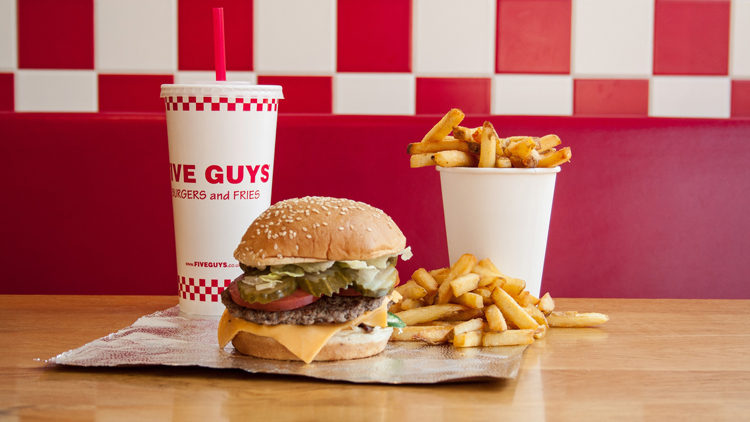 five guys burgers and fries london