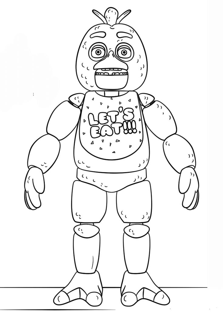 five nights freddy coloring pages