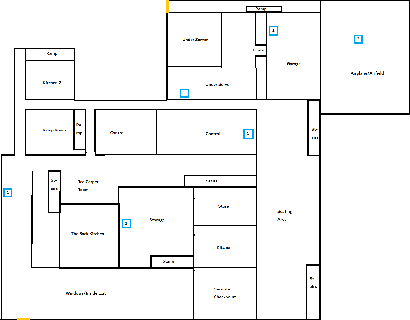 flee the facility map