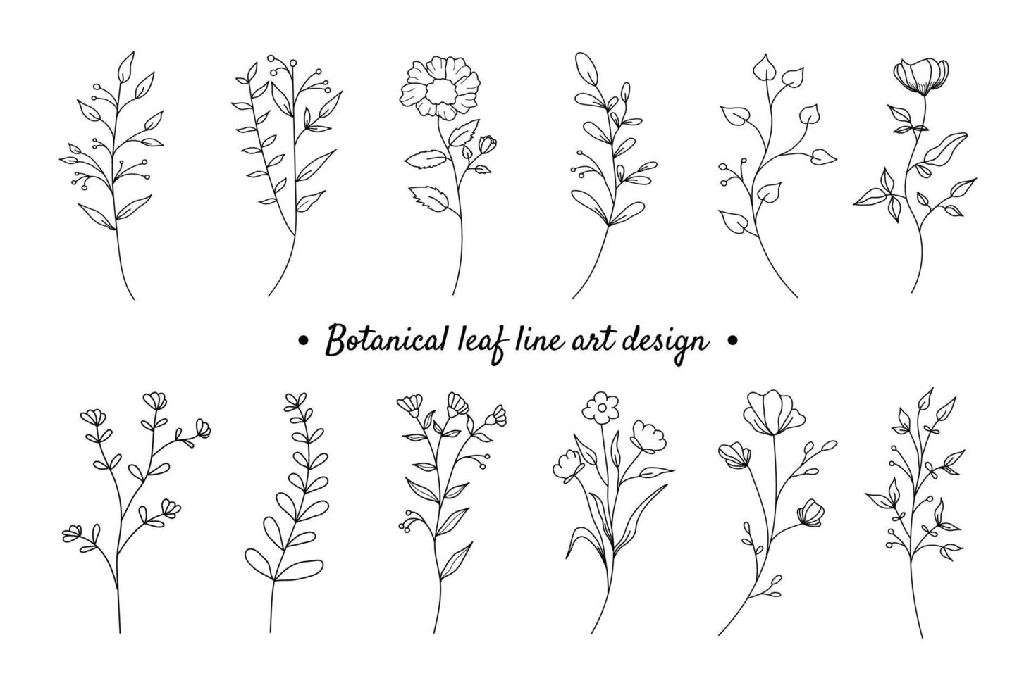 flower line art