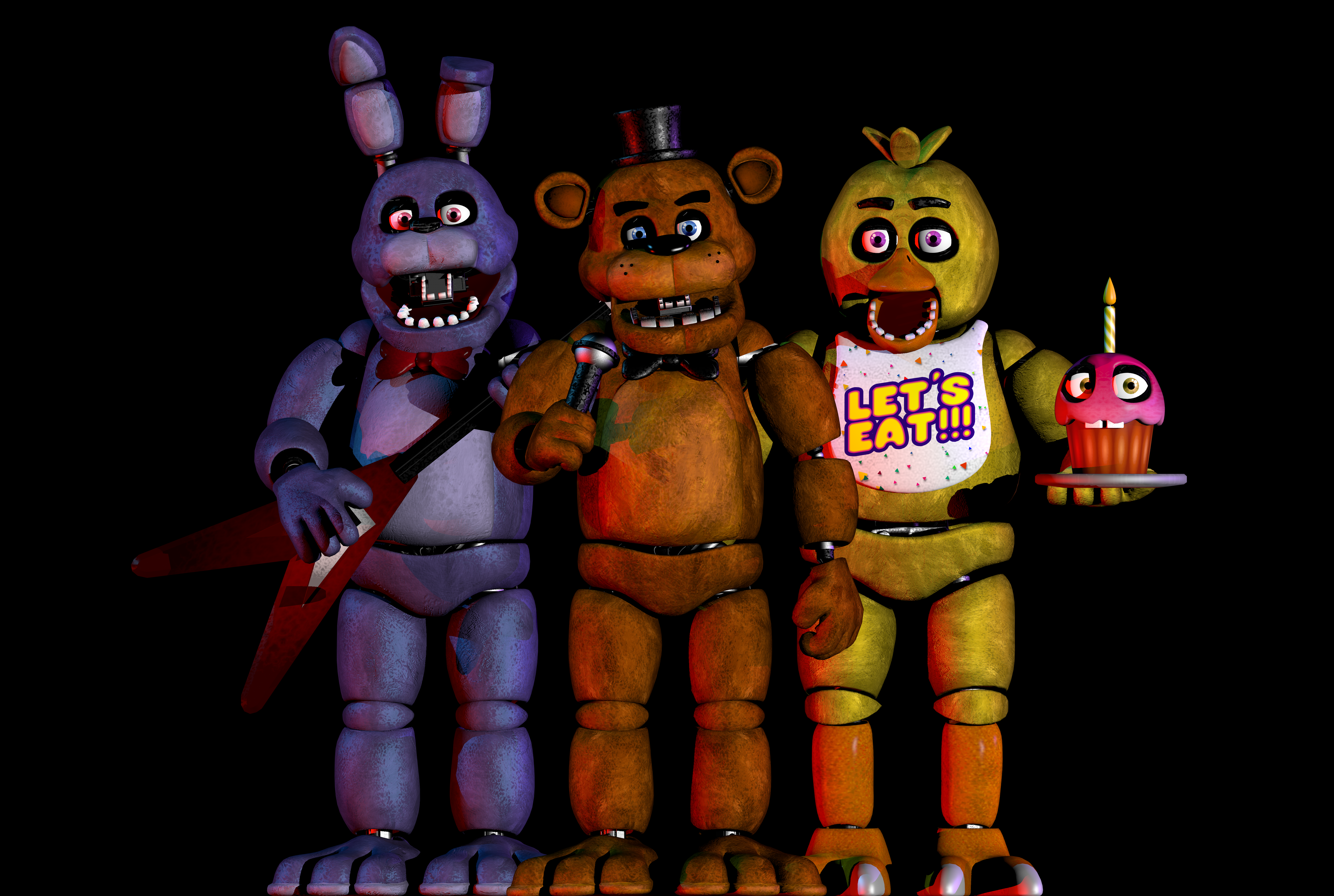 fnaf 1 animatronics