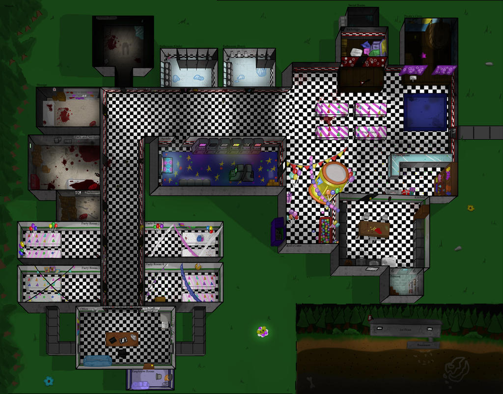 fnaf 2 map