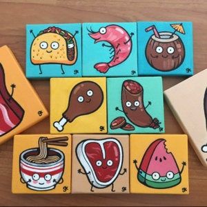 food painting on canvas