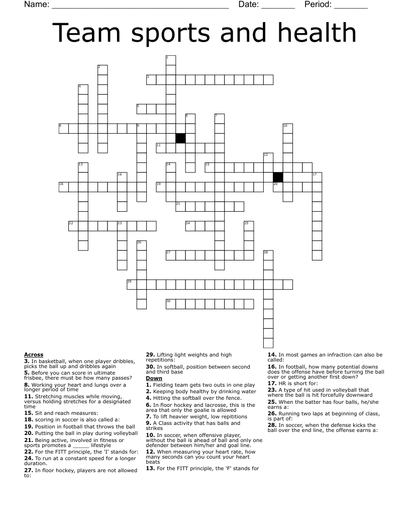 football offenses count crossword