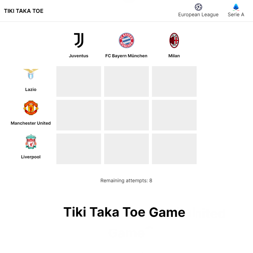 footy tiki taka toe