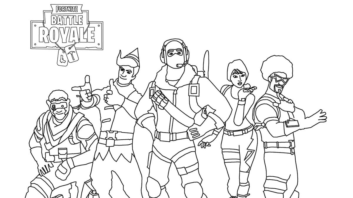 fortnite dibujos a color