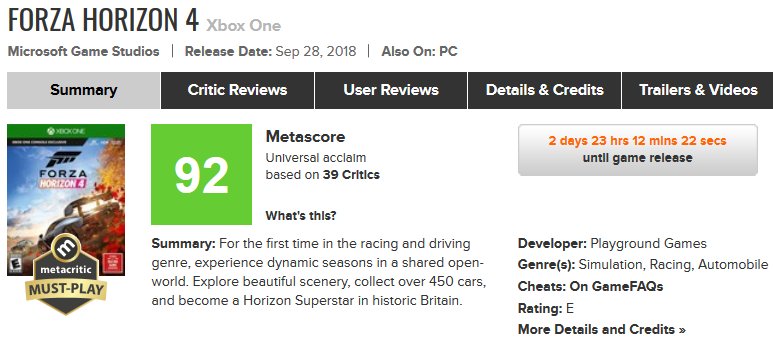 forza 4 metacritic