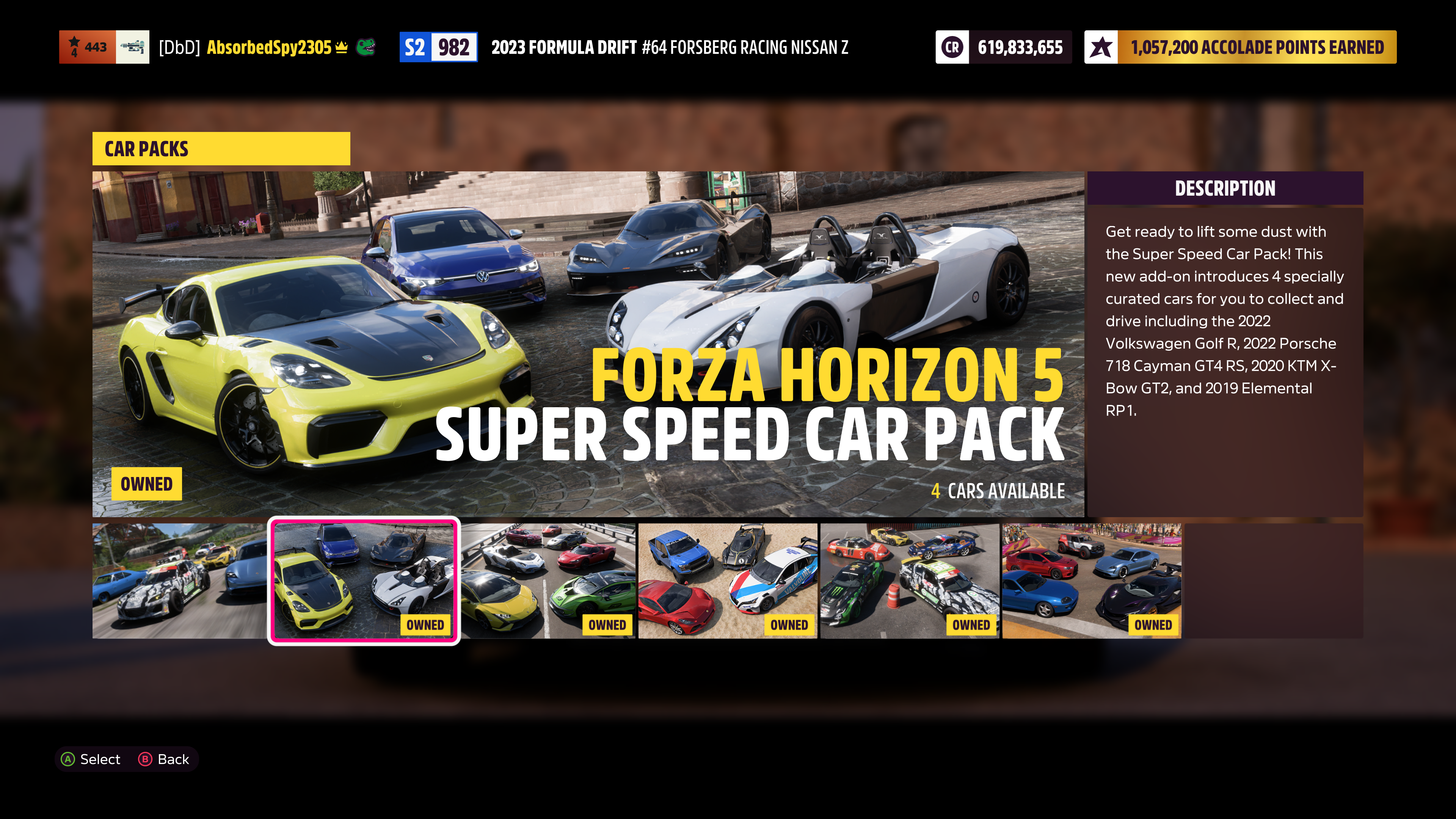 forza horizon 5 car pack