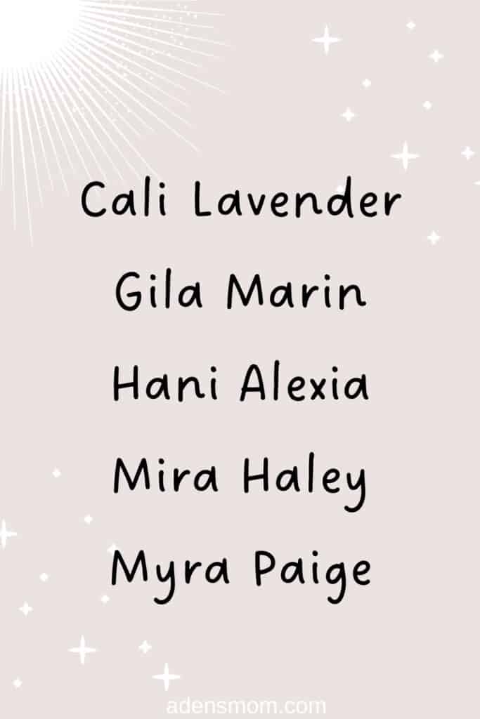 four letter girl names