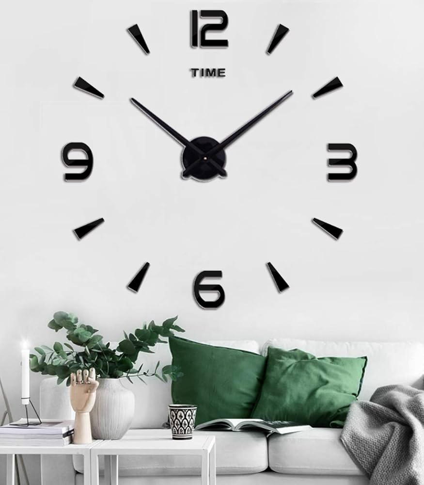 frameless wall clock