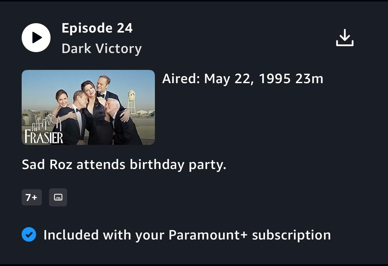 frasier episode descriptions