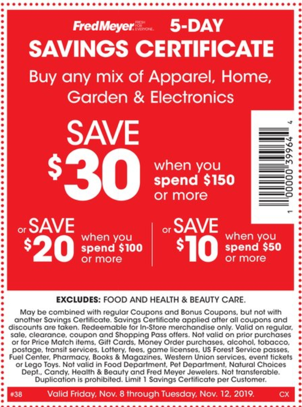 fred meyer coupons