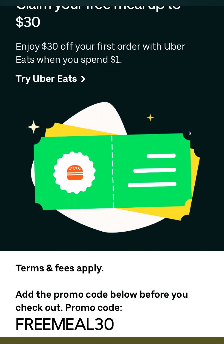 free uber eats